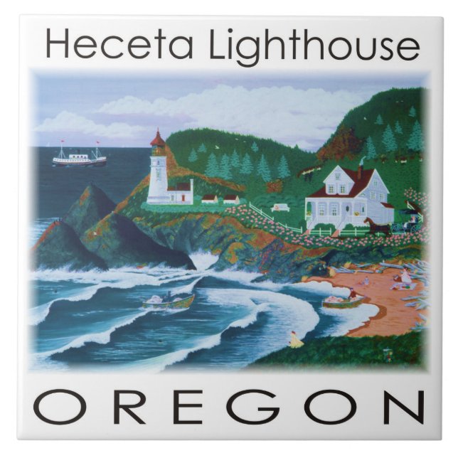Carreau Carrelage du phare d'Heceta (Devant)