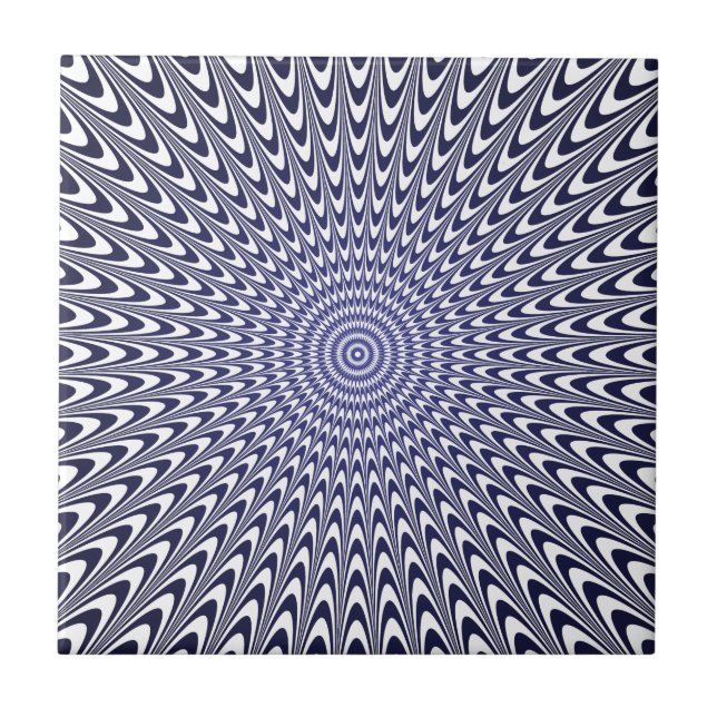 Carreau Carrelage en céramique 3D Illusion optique Trippy  (Devant)