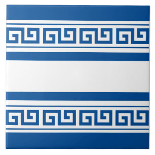 Carreau Carrelage en céramique à clé bleue grecque