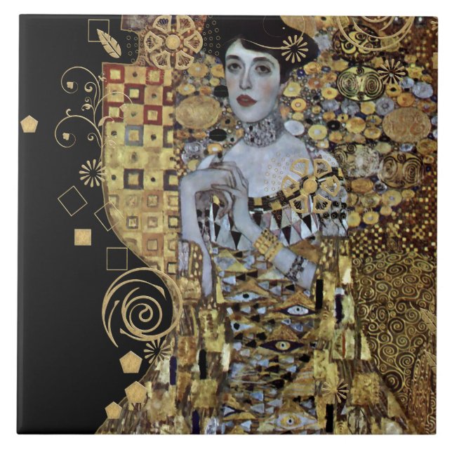Carreau Carrelage en céramique Adele Klimt (Devant)
