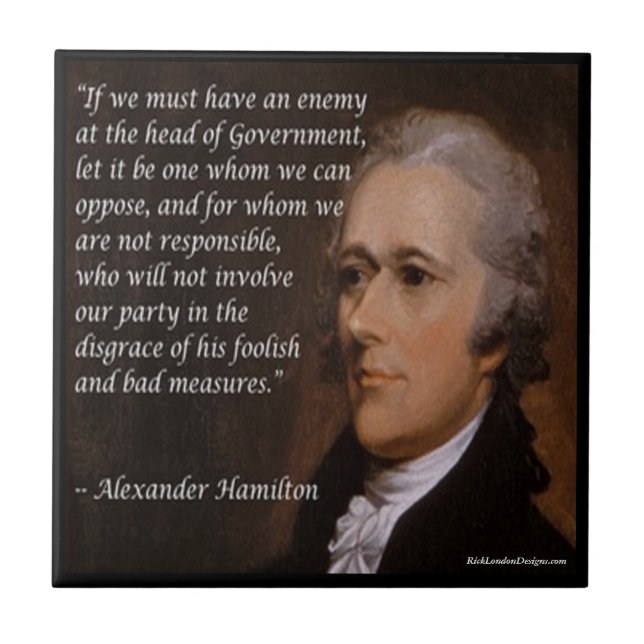 Carreau Carrelage en céramique Alexander Hamilton "Enemy L (Devant)