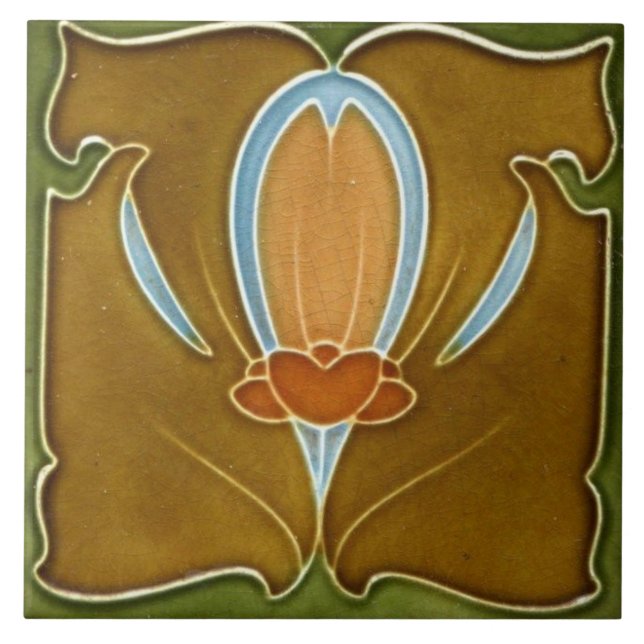 Carreau Carrelage en céramique - Antique Floral Art Nouvea (Devant)