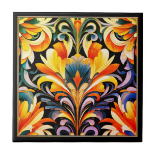 Carreau Carrelage en céramique Art Déco Fleur Abstraite