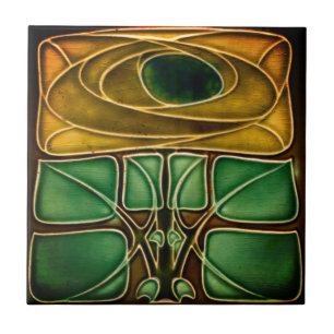 Carreau Carrelage en céramique Art Nouveau Floral Antique 