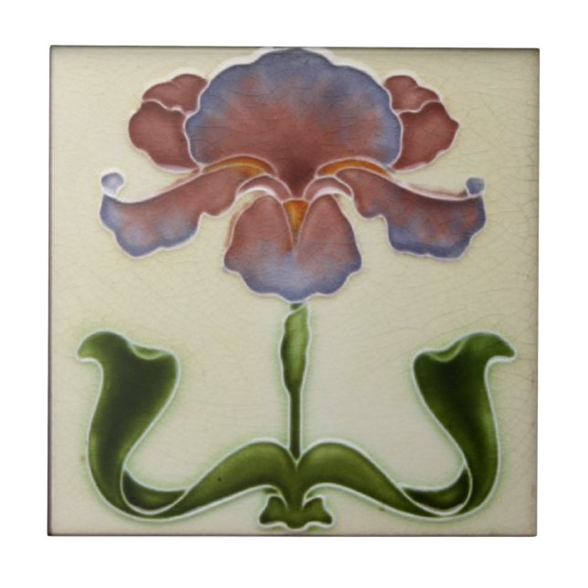 Carreau Carrelage en céramique Art Nouveau - Lilac Flower (Devant)