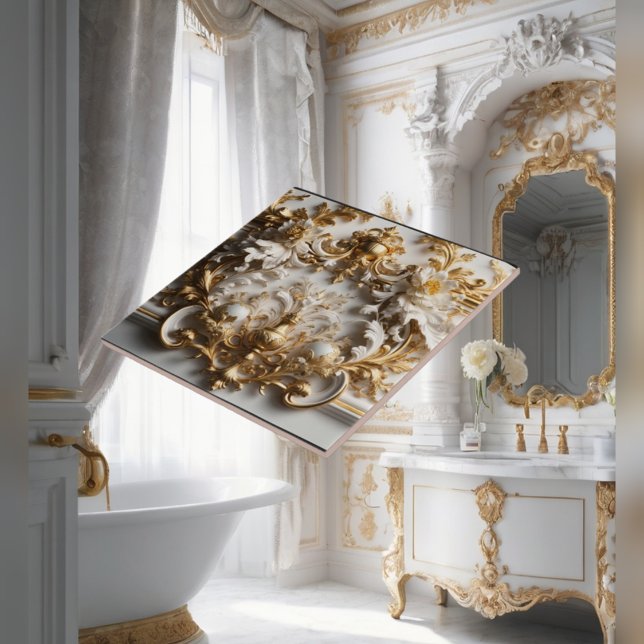 Carreau Carrelage en céramique baroque luxueux (Créateur téléchargé)