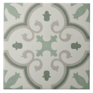 Carreau Carrelage en céramique - Beige vert marocain