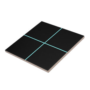 Carreau Carrelage en céramique Black Chess, petit (4,25 po