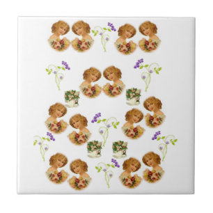 Carreau Carrelage en céramique blanc Victorien