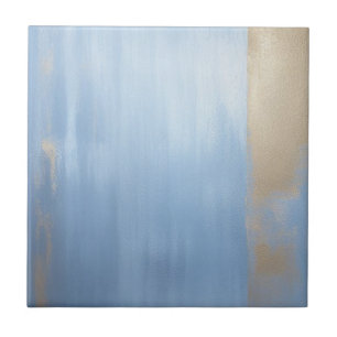 Carreau Carrelage en céramique bleu et or doux