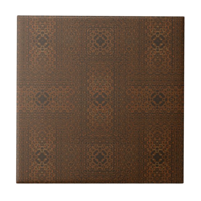 Carreau Carrelage en céramique Brown tissé Motif (Devant)