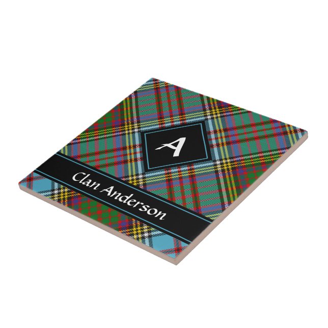 Carreau Carrelage en céramique Clan Anderson Tartan (Côté)