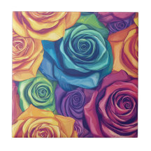 Carrelage en céramique cool Floral Rose Pour Salle