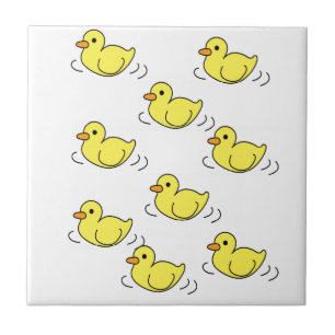 Carreau Carrelage en céramique Couleurs colorées Canards J