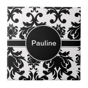 Carreau Carrelage en céramique Damask Monogramme