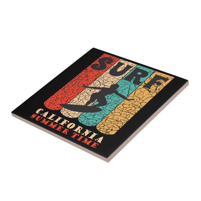 Carreau Carrelage en céramique de Californie surf (Côté)