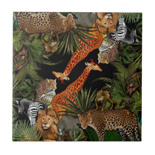 Carreau Carrelage en céramique de la faune africaine
