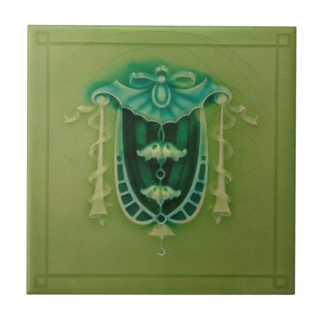 Carreau Carrelage en céramique de Minton Faux Relief Néocl (Devant)
