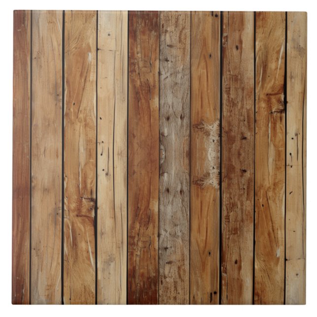 Carreau Carrelage en céramique de texture bois (Devant)