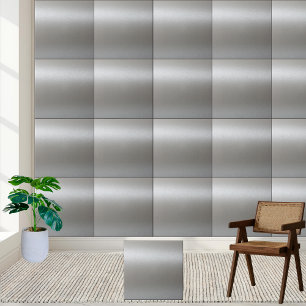 Carreau Carrelage en céramique de texture métallique argen