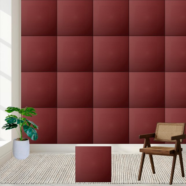 Carreau Carrelage en céramique de texture rouge profonde (Deep Red Woven Texture Ceramic Tile)