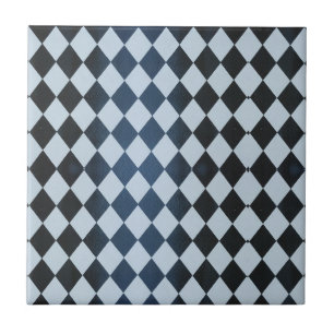 Carreau Carrelage en céramique Diamant noir et blanc