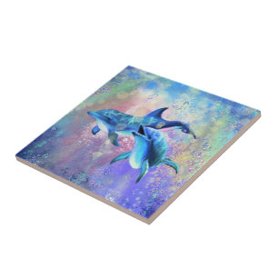 Carreau Carrelage en céramique Dolphin en couple