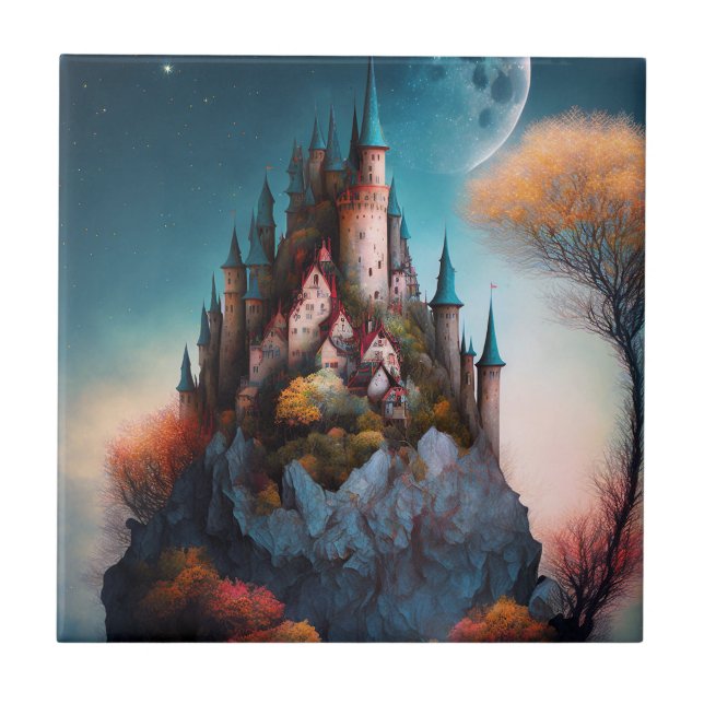 Carreau Carrelage en céramique du château d'Imaginaire mag (Devant)