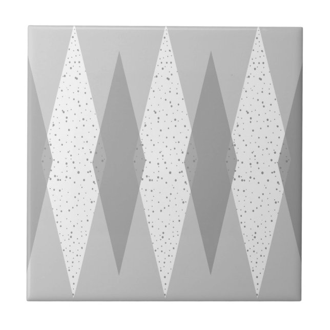 Carreau Carrelage en céramique du Jacquard gris moderne du (Devant)