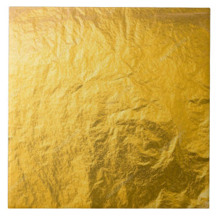 Carreau Carrelage en céramique - Feuille d'or brillante