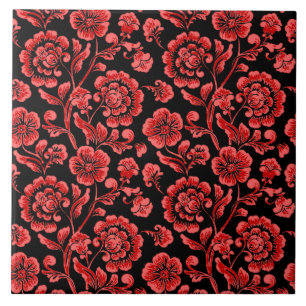 Carreau Carrelage en céramique florale