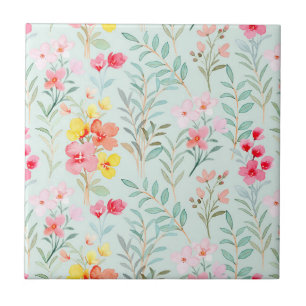 Carreau Carrelage en céramique florale