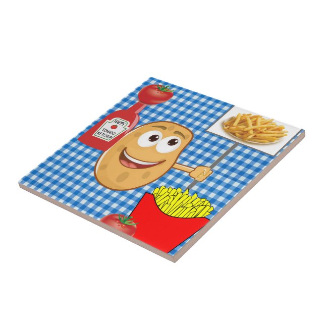 Carreau Carrelage en céramique, Fries françaises, Tomate,  (Côté)