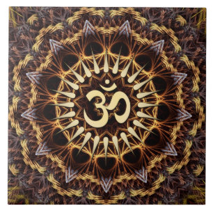 Carreau Carrelage en céramique Golden Fractage Aum