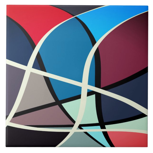 Carreau Carrelage en céramique, grand Motif (6" × 6") 01 (Devant)