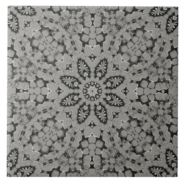 Carreau Carrelage en céramique gris transparent (Devant)