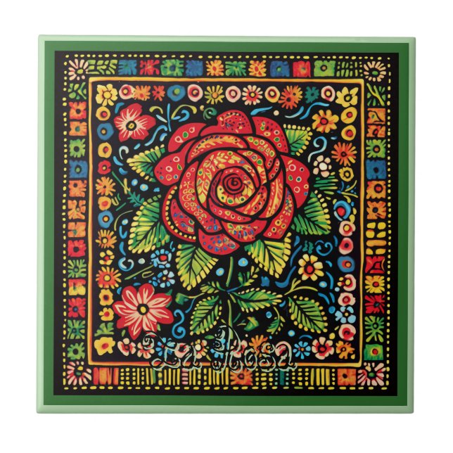Carreau Carrelage en céramique Huichol Loteria : Carrelage (Devant)