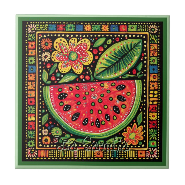 Carreau Carrelage en céramique Huichol Loteria : Carrelage (Devant)