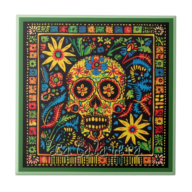 Carreau Carrelage en céramique Huichol Loteria : Carrelage (Devant)