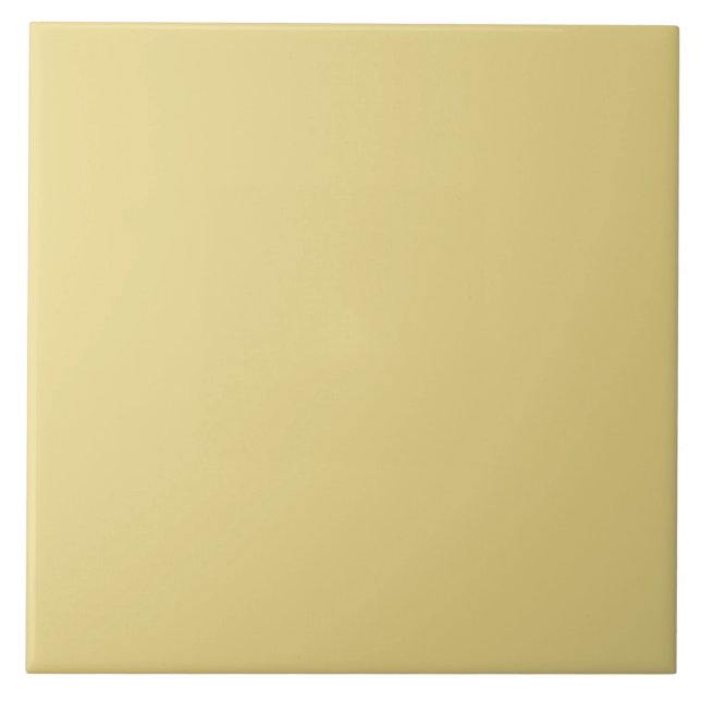 Carreau Carrelage en céramique Jaune Muté. (Devant)