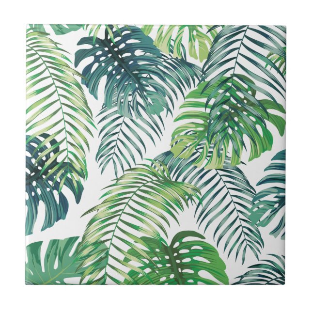 Carreau Carrelage en céramique Jungle Feuille (Devant)