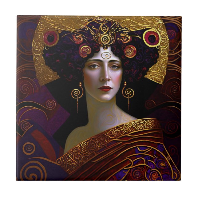 Carreau Carrelage en céramique Klimt inspiré de Queen Godd (Devant)