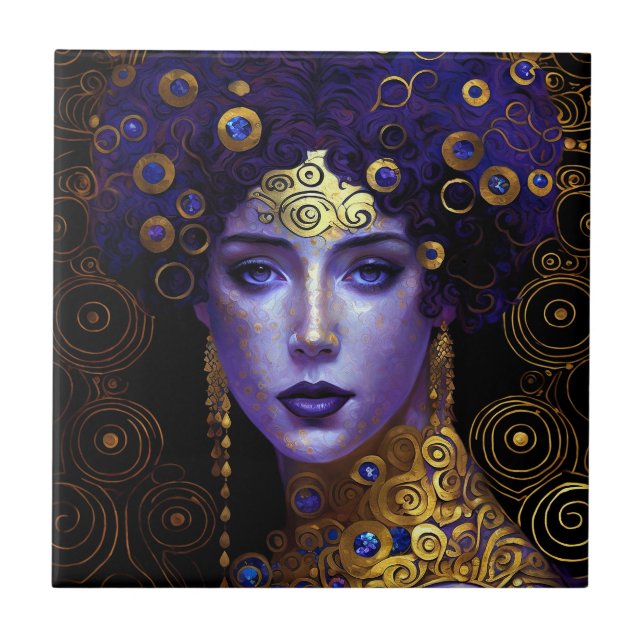 Carreau Carrelage en céramique Klimt inspiré de Queen Godd (Devant)