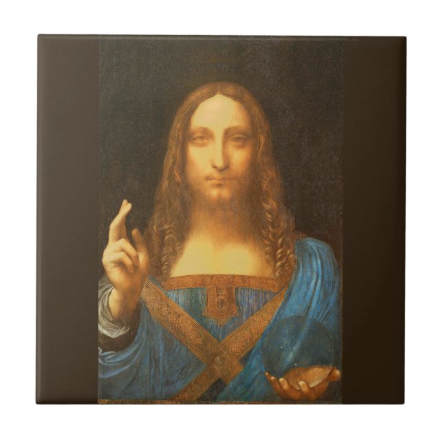 Carreau Carrelage en céramique Leonardo da Vinci Salvator  (Devant)