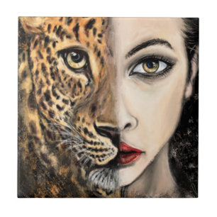 Carreau Carrelage en céramique Leopard Woman