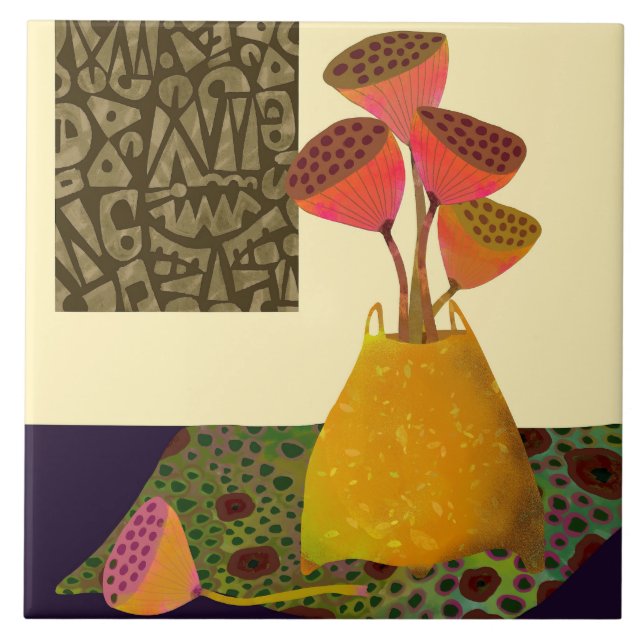 Carreau Carrelage en céramique Lotus Pod (Devant)