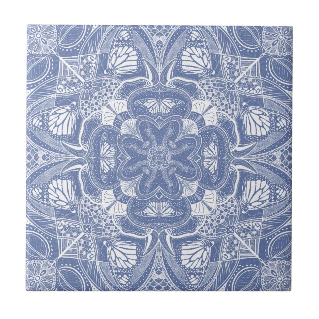 Carreau Carrelage en céramique Mandala (Devant)