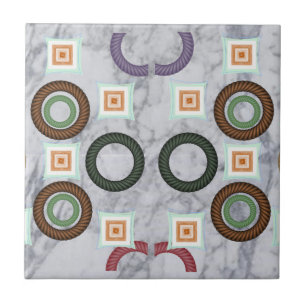 Carreau Carrelage en céramique Marbre blanc Abstrait