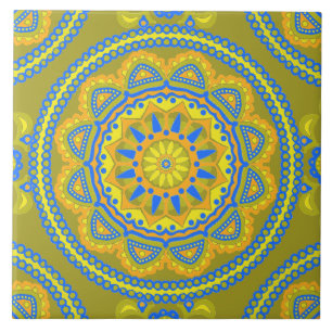 Carreau Carrelage en céramique marocaine Boho coloré