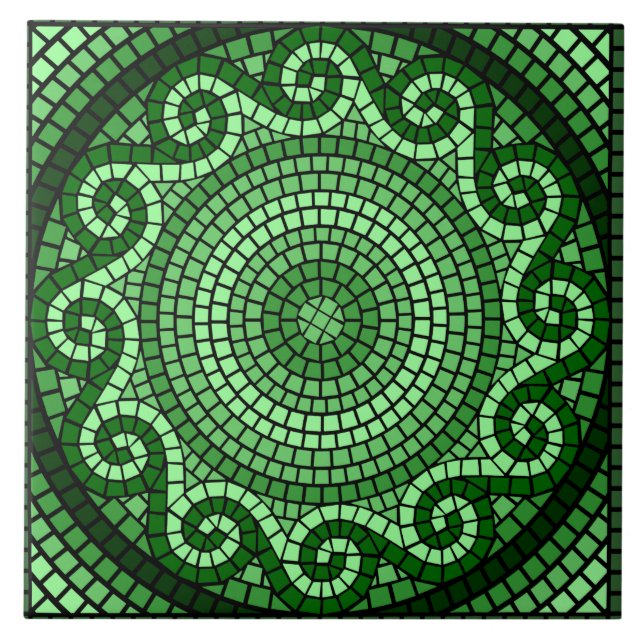 Carreau Carrelage en céramique mosaïque (Devant)